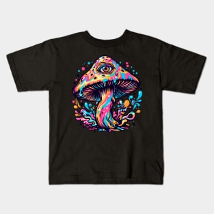 Psychedelic trip magical Mushroom Kids T-Shirt